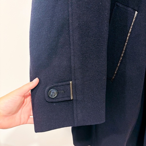 BIELA Navy wool coat - Picture 4 of 9